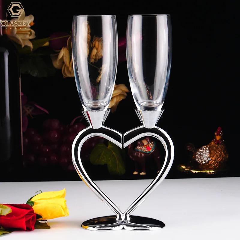 “Agape” Crystal Champagne Flute Set